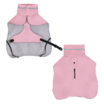 Pink Waterproof Dog Raincoat - Reflective, Adjustable & Breathable for All Breeds - Image 2