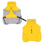 Bright Yellow Waterproof Dog Raincoat - Reflective, Adjustable & Windproof for All Breeds - Image 2