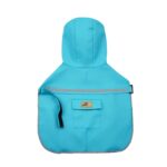 Sky Blue Hooded Dog Raincoat - Waterproof, Reflective & Adventure-Ready with Treat Pocket