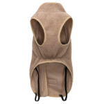 Beige Sherpa Fleece Dog Vest - Cozy Warmth, Reflective Trim & Zip-Up for Fall/Winter - Image 2