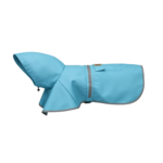 Light Blue Dog Raincoat - Waterproof, Adjustable & Reflective with Treat Pocket