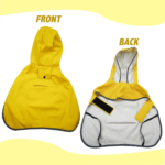 Bright Yellow Hooded Dog Raincoat - Waterproof, Adjustable & Leash-Friendly with Treat Pocket - Image 4