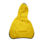 Bright Yellow Hooded Dog Raincoat - Waterproof, Adjustable & Leash-Friendly with Treat Pocket - Image 2