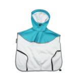 Sky Blue Hooded Dog Raincoat - Waterproof, Reflective & Adventure-Ready with Treat Pocket - Image 2
